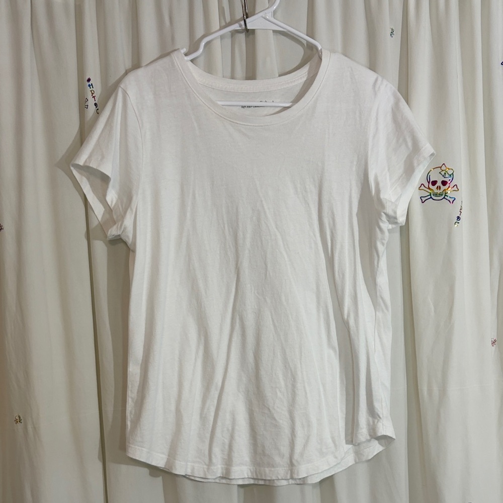 Abercrombie & Fitch White Short Sleeve Crew Tee